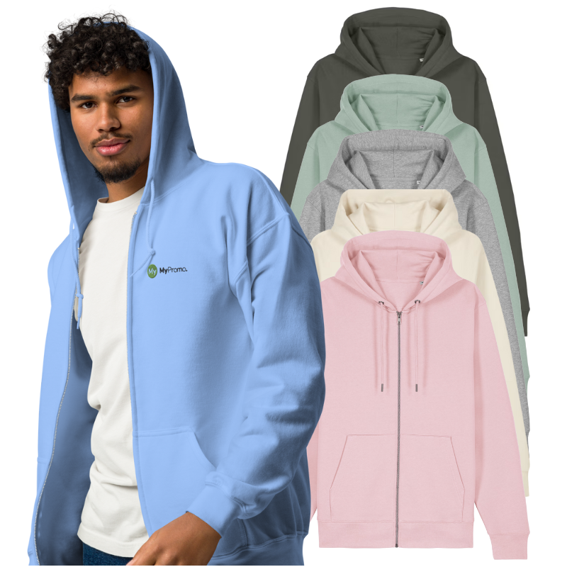 Stanley/Stella Cultivator 2.0 | Het iconische uniseks zip-thru hoodie sweatshirt, 100% biologisch katoen